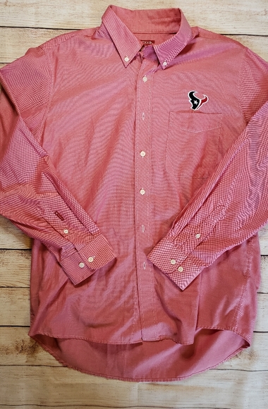 Antigua Houston Texans long sleeve button up shirt - Picture 1 of 4